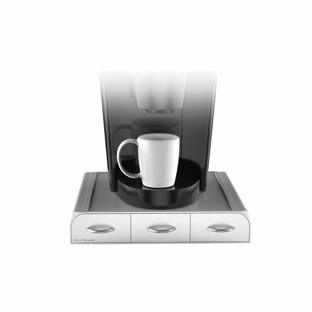 Mind Reader 36 Capacity K-Cup, Dolce Gusto, CBTL, Verismo, Single Serve Coffee Pod Holder Drawer, Silver Coffee Makers Mind Reader 36 Capacity K-Cup, Dolce Gusto, CBTL, Verismo, Single Serve Coffee Pod Holder Drawer, Silver -Costway Shop mind reader coffee accessories tray6 sil 44 1000