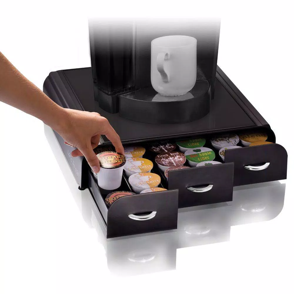 Mind Reader Anchor 36-Capacity Black K-Cup Storage Drawer Coffee Makers Mind Reader Anchor 36-Capacity Black K-Cup Storage Drawer -Costway Shop mind reader coffee accessories try01 blk 76 1000
