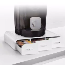 Coffee Makers Mind Reader Anchor 36-Capacity White K-Cup Storage Drawer -Costway Shop mind reader coffee accessories try01 wht 4f 1000