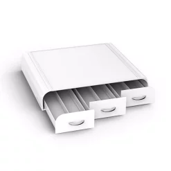 Coffee Makers Mind Reader Anchor 36-Capacity White K-Cup Storage Drawer -Costway Shop mind reader coffee accessories try01 wht fa 1000