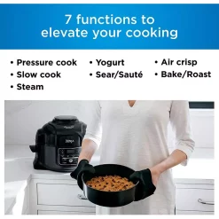 Air Fryers NINJA 5 Qt. Black Plastic Multi-Pots With Crisping Lid 4 Air Fryers NINJA 5 Qt. Black Plastic Multi-Pots With Crisping Lid -Costway Shop ninja air fryers op101brn 4f 1000