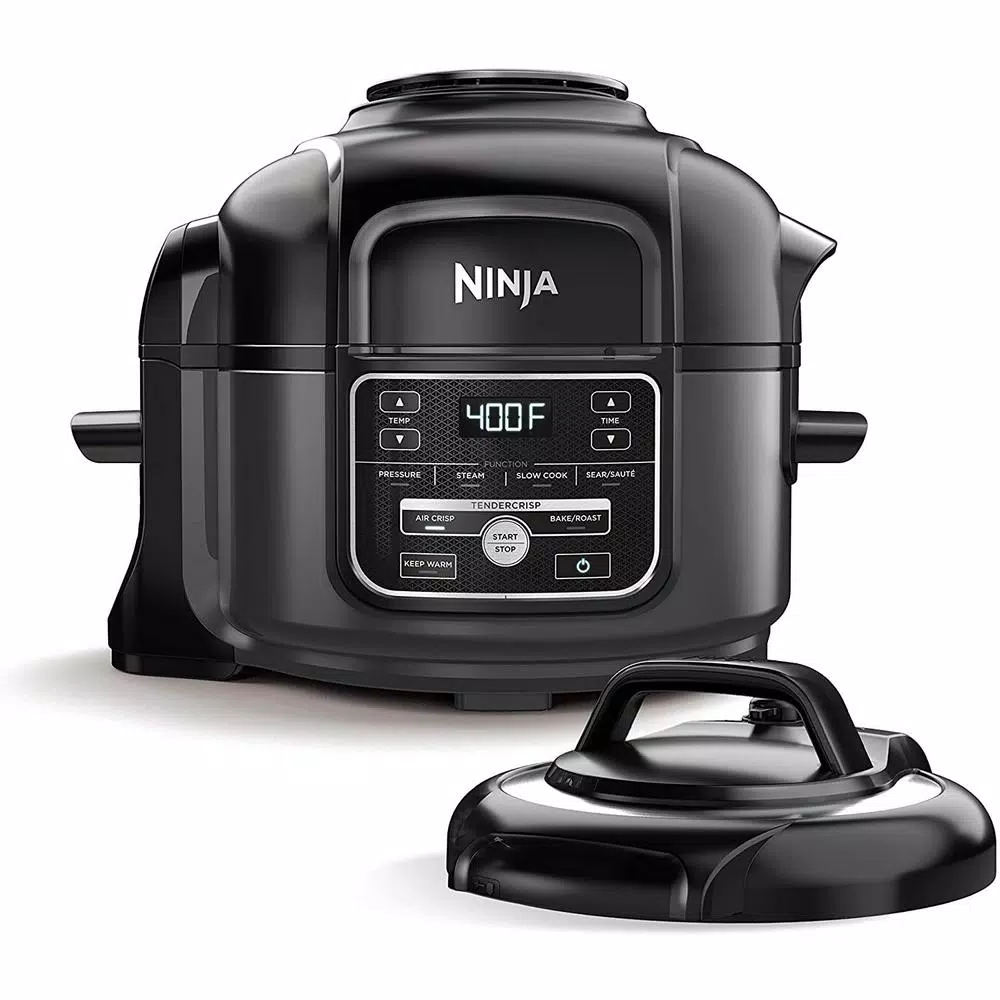 NINJA 5 qt. Black Plastic Multi-Pots with Crisping Lid Air Fryers NINJA 5 Qt. Black Plastic Multi-Pots With Crisping Lid -Costway Shop ninja air fryers op101brn 64 1000