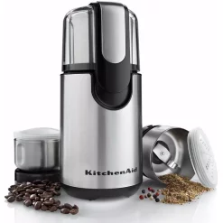 Coffee Makers KitchenAid One-Touch 4 Oz. Onyx Black Blade Coffee Grinder With Shaker Lid And Storage Lid 7 Coffee Makers KitchenAid One-Touch 4 Oz. Onyx Black Blade Coffee Grinder With Shaker Lid And Storage Lid -Costway Shop onyx black kitchenaid coffee grinders bcg211ob 31 1000
