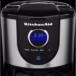 Coffee Makers KitchenAid 12-Cup Onyx Black Drip Coffee Maker With Glass Carafe 15 Coffee Makers KitchenAid 12-Cup Onyx Black Drip Coffee Maker With Glass Carafe -Costway Shop onyx black kitchenaid drip coffee makers kcm111ob 4f 1000
