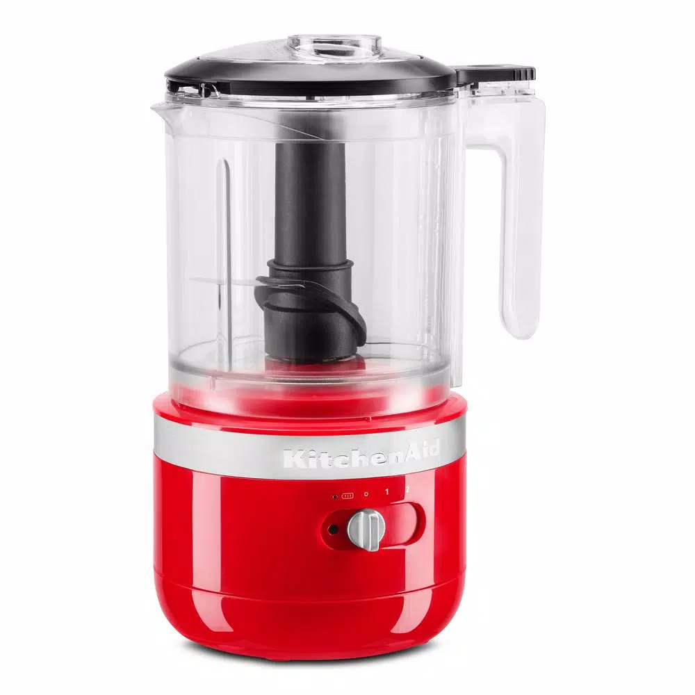 KitchenAid Cordless 5-Cup Passion Red Food Chopper Food Processing KitchenAid Cordless 5-Cup Passion Red Food Chopper -Costway Shop passion red kitchenaid food processors kfcb519pa 64 1000