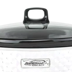Cookers Brentwood Appliances Diamond 7 Qt. Pearl Slow Cooker With Tempered Glass Lid -Costway Shop pearl brentwood appliances slow cookers sc 157w 4f 1000