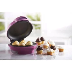 Electric Skillets & Indoor Grills Brentwood Appliances Purple Mini Cupcake Maker -Costway Shop pink brentwood appliances indoor grills ts 252 31 1000