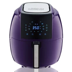 Air Fryers GoWISE USA 8-in-1 5.8 Qt. Plum Electric Air Fryer With Recipe Book