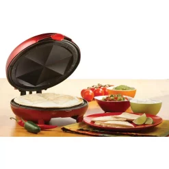 Electric Skillets & Indoor Grills Brentwood Appliances 900 W RED 8″ Nonstick Quesadilla Maker -Costway Shop red brentwood appliances indoor grills ts 120 31 1000
