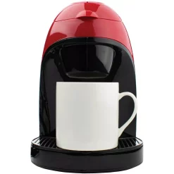 Coffee Makers Brentwood Appliances 1-Cup Red Coffee Maker With Mug And 2-Slice Red Extra-Wide Slot Toaster -Costway Shop red brentwood appliances single serve coffee makers 843631123324 1f 1000