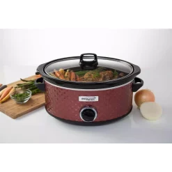 Cookers Brentwood Appliances Diamond 7 Qt. Red Slow Cooker With Tempered Glass Lid 15 Cookers Brentwood Appliances Diamond 7 Qt. Red Slow Cooker With Tempered Glass Lid -Costway Shop red brentwood appliances slow cookers sc 157r 31 1000