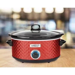 Cookers Brentwood Appliances Diamond 7 Qt. Red Slow Cooker With Tempered Glass Lid 13 Cookers Brentwood Appliances Diamond 7 Qt. Red Slow Cooker With Tempered Glass Lid -Costway Shop red brentwood appliances slow cookers sc 157r fa 1000