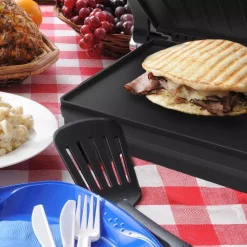Electric Skillets & Indoor Grills Chef Buddy 760 W Red Non-Stick Panini Press 8 Electric Skillets & Indoor Grills Chef Buddy 760 W Red Non-Stick Panini Press -Costway Shop red chef buddy panini presses hw031023 31 1000