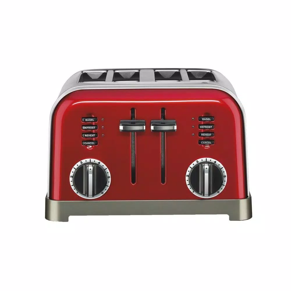 Cuisinart Classic Series 4-Slice Red Wide Slot Toaster with Crumb Tray Toasters Cuisinart Classic Series 4-Slice Red Wide Slot Toaster With Crumb Tray -Costway Shop red cuisinart pop up toasters cpt 180mrp1 64 1000