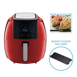 Air Fryers GoWISE USA 8-in-1 7.0 Qt. Red Electric Air Fryer With Recipe Book 3 Air Fryers GoWISE USA 8-in-1 7.0 Qt. Red Electric Air Fryer With Recipe Book -Costway Shop red gowise usa air fryers gw22945 o c3 1000