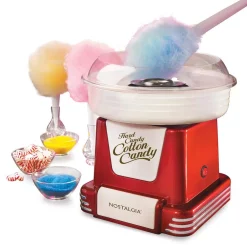 Dessert Makers Nostalgia Retro Red Hard And Sugar Free Cotton Candy Maker With Cotton Candy Cones 26 Dessert Makers Nostalgia Retro Red Hard And Sugar Free Cotton Candy Maker With Cotton Candy Cones -Costway Shop red nostalgia cotton candy machines pcm 805retrored 1f 1000