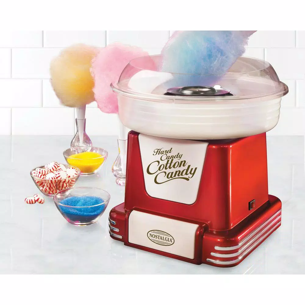 Dessert Makers Nostalgia Retro Red Hard And Sugar Free Cotton Candy Maker With Cotton Candy Cones 9 Dessert Makers Nostalgia Retro Red Hard And Sugar Free Cotton Candy Maker With Cotton Candy Cones - Image 7