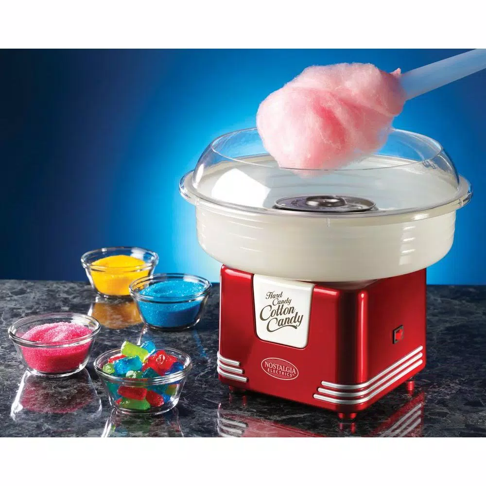 Dessert Makers Nostalgia Retro Red Hard And Sugar Free Cotton Candy Maker With Cotton Candy Cones 11 Dessert Makers Nostalgia Retro Red Hard And Sugar Free Cotton Candy Maker With Cotton Candy Cones - Image 9