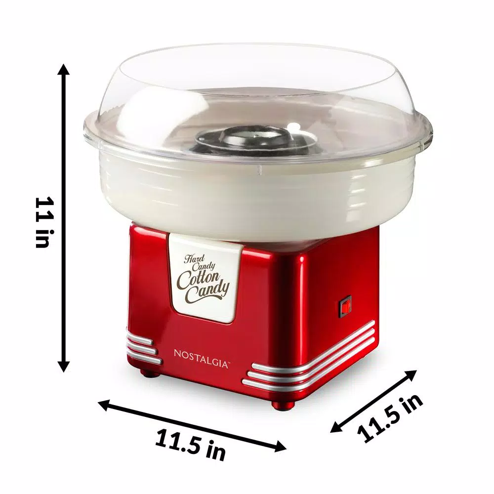 Dessert Makers Nostalgia Retro Red Hard And Sugar Free Cotton Candy Maker With Cotton Candy Cones 4 Dessert Makers Nostalgia Retro Red Hard And Sugar Free Cotton Candy Maker With Cotton Candy Cones - Image 2