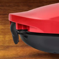 Electric Skillets & Indoor Grills Nostalgia 900 W Red Quesadilla Maker With Extra Stuffing Latch -Costway Shop red nostalgia panini presses tteqm10rd 1f 1000