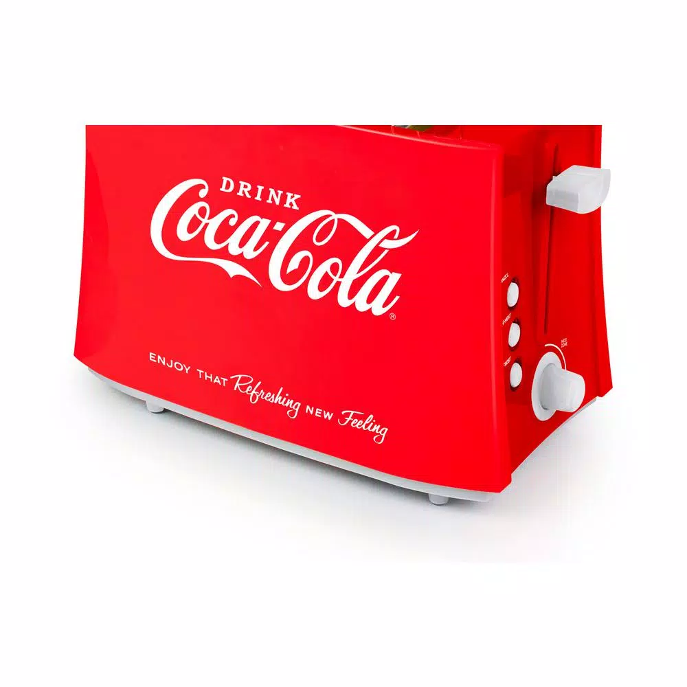 Nostalgia Coca-Cola 4-Slice Red Wide Slot Grilled Cheese Toaster Toasters Nostalgia Coca-Cola 4-Slice Red Wide Slot Grilled Cheese Toaster -Costway Shop red nostalgia pop up toasters tcs2ck 64 1000