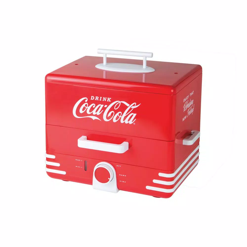 Nostalgia Coca-Cola Hot Dog Steamer Cookers Nostalgia Coca-Cola Hot Dog Steamer -Costway Shop red nostalgia rice cookers hds248coke c3 1000
