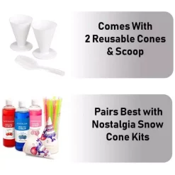 Dessert Makers Nostalgia Retro 300 Oz. Red Countertop Snow Cone Machine -Costway Shop red nostalgia snow cone machines rsm 602 4f 1000