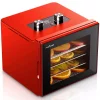 Food Processing NutriChef 4-Tray Red 350 Watt Premium Food Dehydrator Machine With Digital Timer And Temperature Control -Costway Shop red nutrichef dehydrators ncdh4s 64 1000