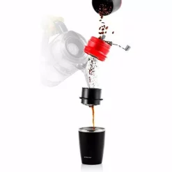 Coffee Makers Ovente Single Serve Red Coffee Grinder, French Press, 2-in-1 Carafe Coffee Maker Machine, With Insulated Cup 6 Coffee Makers Ovente Single Serve Red Coffee Grinder, French Press, 2-in-1 Carafe Coffee Maker Machine, With Insulated Cup -Costway Shop red ovente french presses cmb281r 44 1000