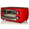 Toasters Ovente 700-Watt 4-Slice Red Electric Toaster Oven With Timer Knob And Tempered Glass Door Cool-Touch Handle, Includes LED Light -Costway Shop red ovente toaster ovens to6895r 64 1000