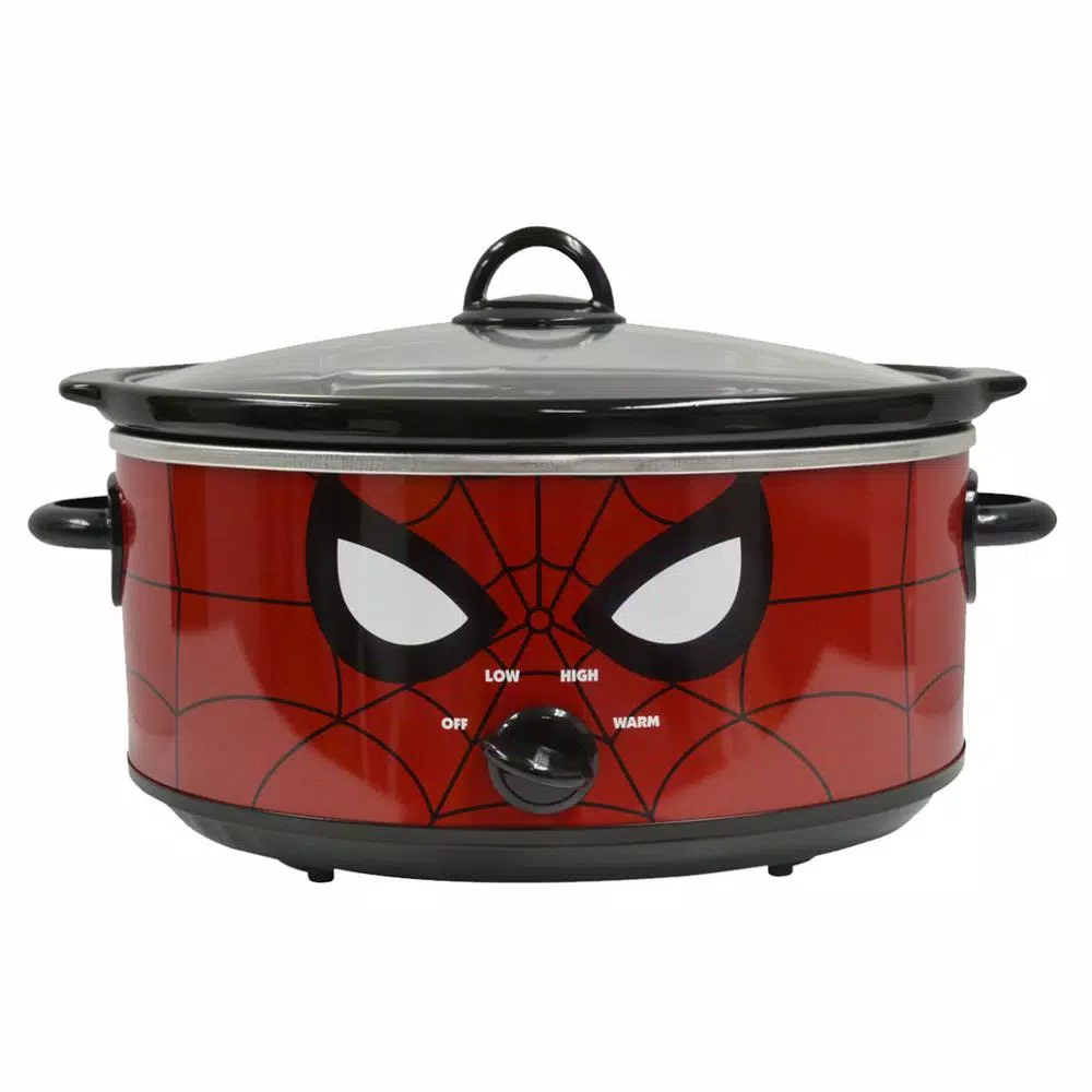 Cookers Uncanny Brands Marvel Spider-Man 7qt. Red Slow Cooker 3 Cookers Uncanny Brands Marvel Spider-Man 7qt. Red Slow Cooker