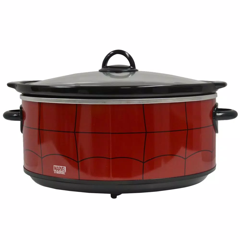 Cookers Uncanny Brands Marvel Spider-Man 7qt. Red Slow Cooker 4 Cookers Uncanny Brands Marvel Spider-Man 7qt. Red Slow Cooker - Image 2