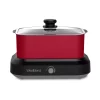 Cookers West Bend 5 Qt. Red Non-Stick Versatility Slow Cooker With 5-Temperature Settings Includes Travel Lid And Thermal Tote 1 Cookers West Bend 5 Qt. Red Non-Stick Versatility Slow Cooker With 5-Temperature Settings Includes Travel Lid And Thermal Tote -Costway Shop red west bend slow cookers 87905r 64 1000