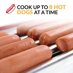 Electric Skillets & Indoor Grills Nostalgia Retro Red Electric Hot Dog Roller And Bun Warmer 5 Electric Skillets & Indoor Grills Nostalgia Retro Red Electric Hot Dog Roller And Bun Warmer -Costway Shop retro red nostalgia indoor grills hdr8rr 1f 1000