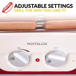 Electric Skillets & Indoor Grills Nostalgia Retro Red Electric Hot Dog Roller And Bun Warmer 6 Electric Skillets & Indoor Grills Nostalgia Retro Red Electric Hot Dog Roller And Bun Warmer -Costway Shop retro red nostalgia indoor grills hdr8rr 44 1000