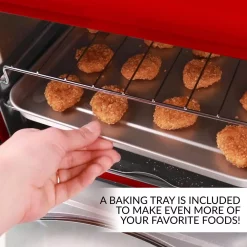 Toasters Nostalgia Retro 1500 W 12-Slice Retro Red Convection Toaster Oven With Built In Timer 6 Toasters Nostalgia Retro 1500 W 12-Slice Retro Red Convection Toaster Oven With Built In Timer -Costway Shop retro red nostalgia toaster ovens rtov2rr 44 1000