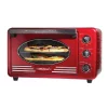 Toasters Nostalgia Retro 1500 W 12-Slice Retro Red Convection Toaster Oven With Built In Timer -Costway Shop retro red nostalgia toaster ovens rtov2rr 64 1000