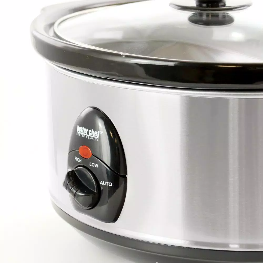 Better Chef 3.7 Qt. Silver Oval Slow Cooker Cookers Better Chef 3.7 Qt. Silver Oval Slow Cooker -Costway Shop silver better chef slow cookers 98580179m c3 1000