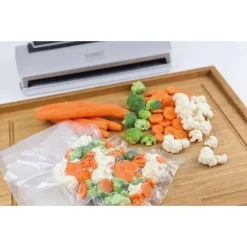Food Processing CASO VC 200 Black And Silver Food Vacuum Sealer With Fold-Out Cutter, Roll Box And Vacuum Bag Set 21 Food Processing CASO VC 200 Black And Silver Food Vacuum Sealer With Fold-Out Cutter, Roll Box And Vacuum Bag Set -Costway Shop silver black caso food vacuum sealers 11390 2 kit d4 1000