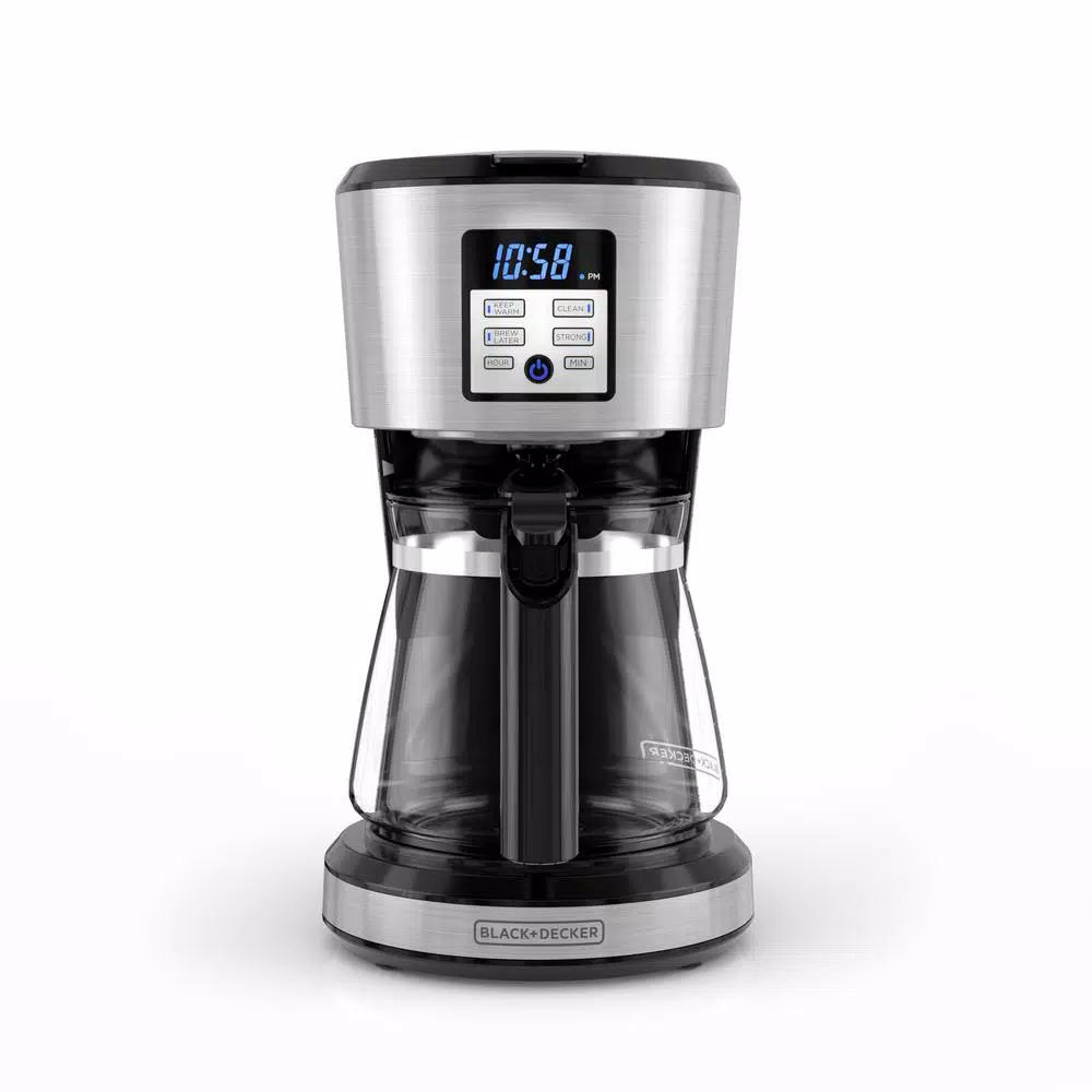 Coffee Makers BLACK+DECKER 12-Cup Silver Accents Programmable Coffeemaker With Vortex Technology 8 Coffee Makers BLACK+DECKER 12-Cup Silver Accents Programmable Coffeemaker With Vortex Technology - Image 6