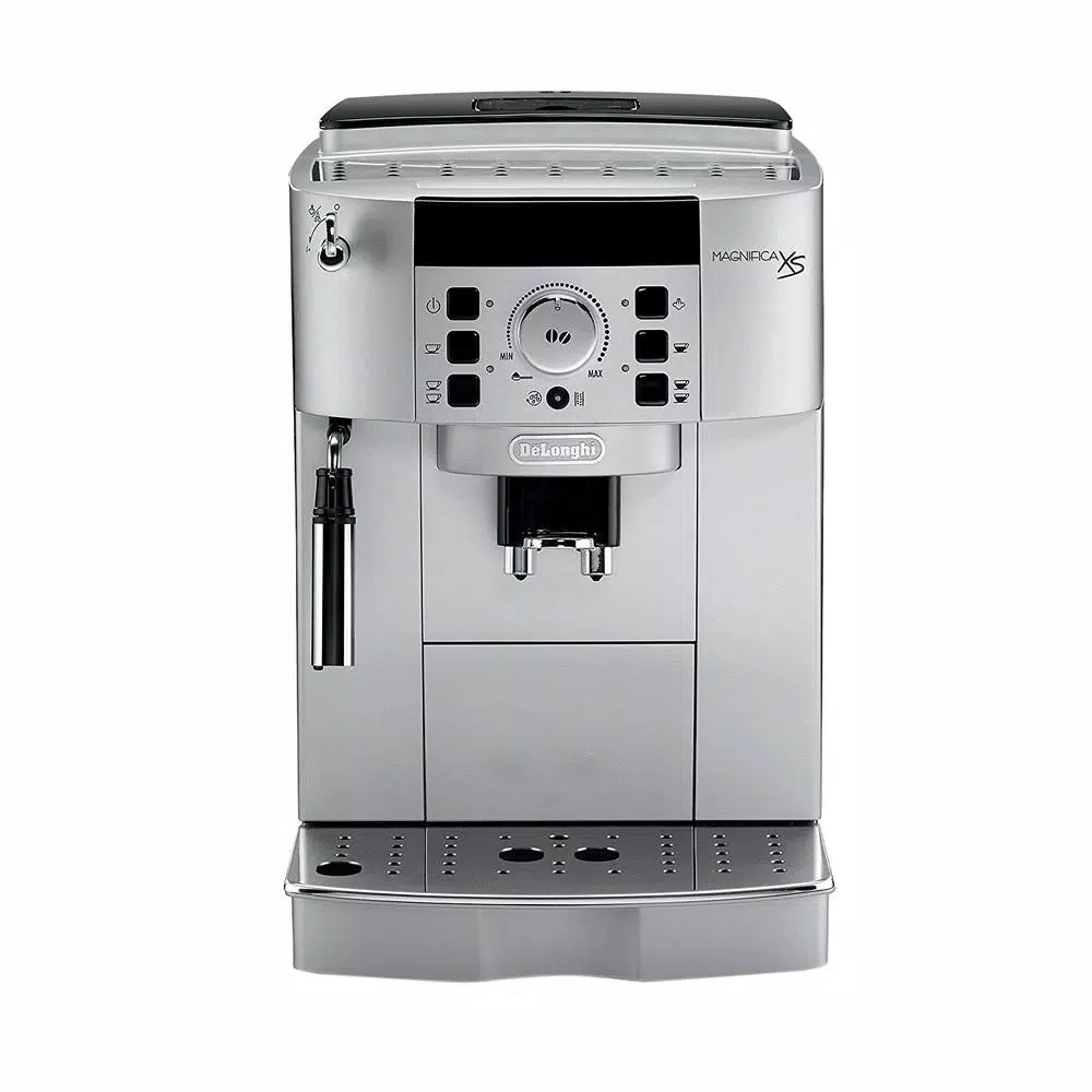 DeLonghi Magnifica XS Compact Fully Automatic Black and Silver Espresso Machine and Cappuccino Maker Coffee Makers DeLonghi Magnifica XS Compact Fully Automatic Black And Silver Espresso Machine And Cappuccino Maker -Costway Shop silver black delonghi espresso machines ecam22110sb 64 1000
