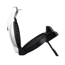 Electric Skillets & Indoor Grills KALORIK Easy Pour Single Waffle Black Belgian Waffle Maker -Costway Shop silver black kalorik waffle makers wm 45024 s 1f 1000