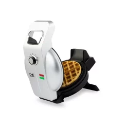 Electric Skillets & Indoor Grills KALORIK Easy Pour Single Waffle Black Belgian Waffle Maker -Costway Shop silver black kalorik waffle makers wm 45024 s 44 1000