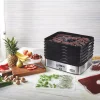 Food Processing Weston Plus 6-Tray Black And Silver Food Dehydrator With Built-In Timer 1 Food Processing Weston Plus 6-Tray Black And Silver Food Dehydrator With Built-In Timer -Costway Shop silver black weston dehydrators 75 0450 w 64 1000