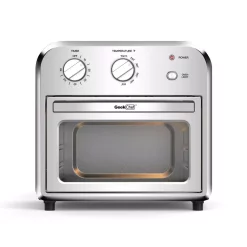 Air Fryers Boyel Living 11 Qt. Silver Stainless Steel Air Fryer With Temperature&Time Knob, Fry Oil-Free, Roast, Bake, 4 Accessories & Recipes