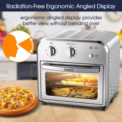 Air Fryers Boyel Living 11 Qt. Silver Stainless Steel Air Fryer With Temperature&Time Knob, Fry Oil-Free, Roast, Bake, 4 Accessories & Recipes 8 Air Fryers Boyel Living 11 Qt. Silver Stainless Steel Air Fryer With Temperature&Time Knob, Fry Oil-Free, Roast, Bake, 4 Accessories & Recipes -Costway Shop silver boyel living air fryers gbk gto10 fa 1000