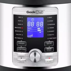 Cookers Boyel Living 6 Qt. Stainless Steel 17-in-1 Multi-Use Electric Pressure Cooker With Stainless Steel Inner Pot 9 Cookers Boyel Living 6 Qt. Stainless Steel 17-in-1 Multi-Use Electric Pressure Cooker With Stainless Steel Inner Pot -Costway Shop silver boyel living electric pressure cookers gbk gp60d 76 1000