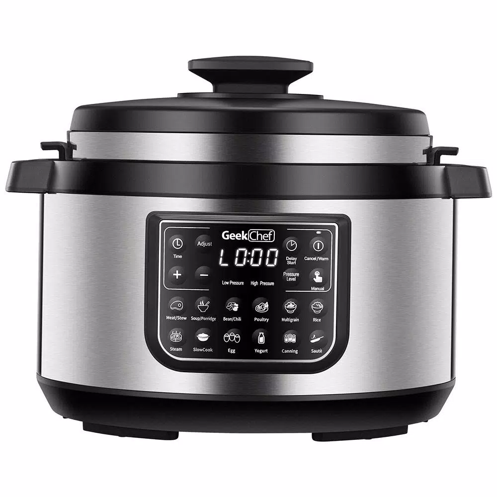 Boyel Living 8 Qt. Stainless Steel 12-in-1 Multiuse Programmable Electric Pressure Cooker with Non-Stick Pot and Cool-Touch Handles Cookers Boyel Living 8 Qt. Stainless Steel 12-in-1 Multiuse Programmable Electric Pressure Cooker With Non-Stick Pot And Cool-Touch Handles -Costway Shop silver boyel living electric pressure cookers gbk gp80plus 64 1000