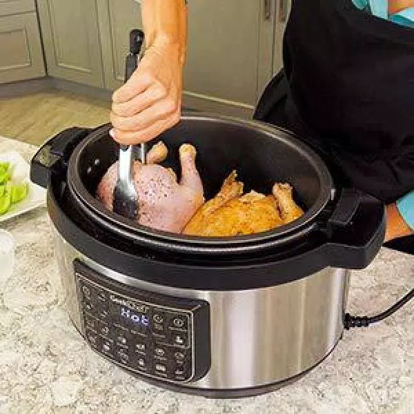 Boyel Living 8 Qt. Stainless Steel 12-in-1 Multiuse Programmable Electric Pressure Cooker with Non-Stick Pot and Cool-Touch Handles Cookers Boyel Living 8 Qt. Stainless Steel 12-in-1 Multiuse Programmable Electric Pressure Cooker With Non-Stick Pot And Cool-Touch Handles -Costway Shop silver boyel living electric pressure cookers gbk gp80plus 76 1000