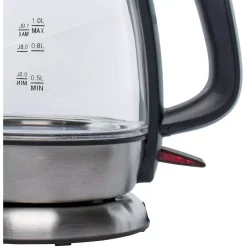 Electric Kettles Brentwood Appliances 4.2-Cup Black Cordless Glass Electric Kettle -Costway Shop silver brentwood appliances electric kettles kt 1910bk 44 1000